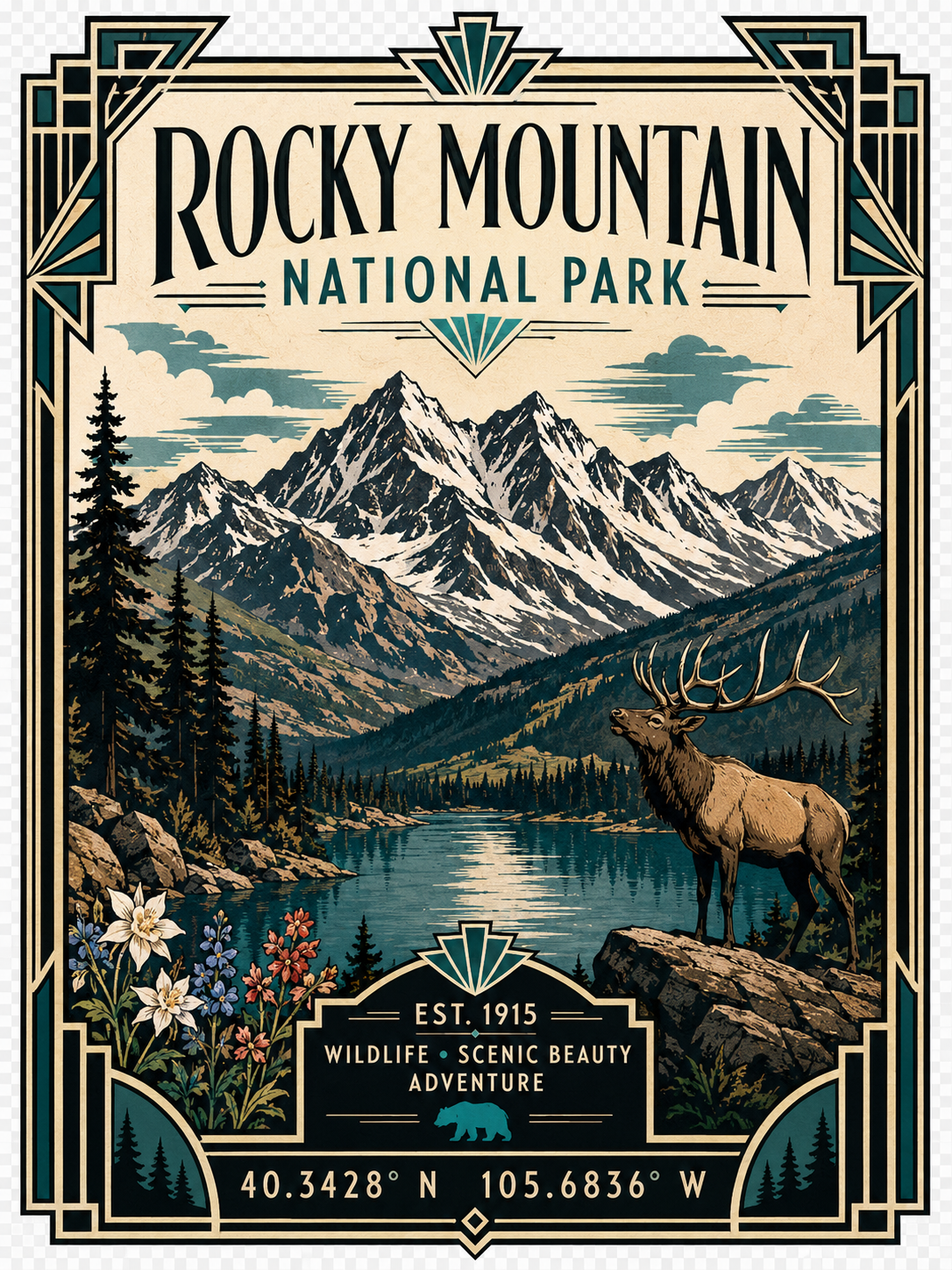 RMNP Art Deco Frame