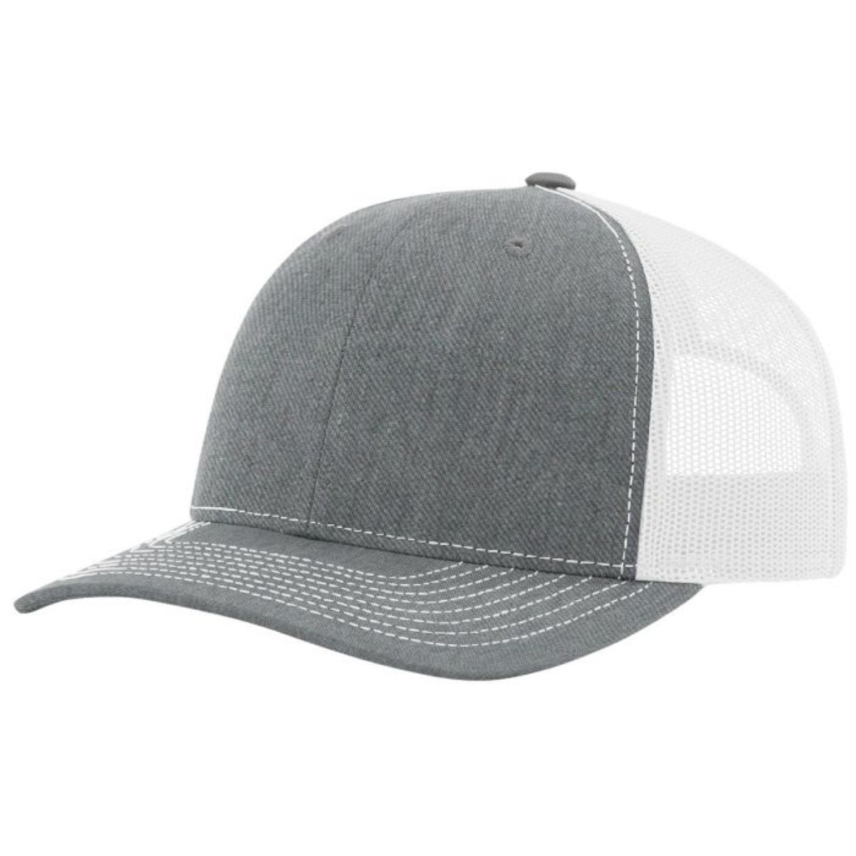 Richardson 112 XL Trucker Hat Grey White
