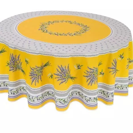 Coated tablecloth ROUND 70"