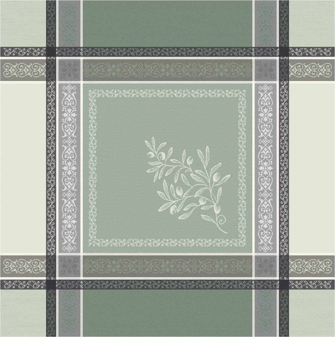 Olivia Green French Jacquard Napkins (Set of 4)