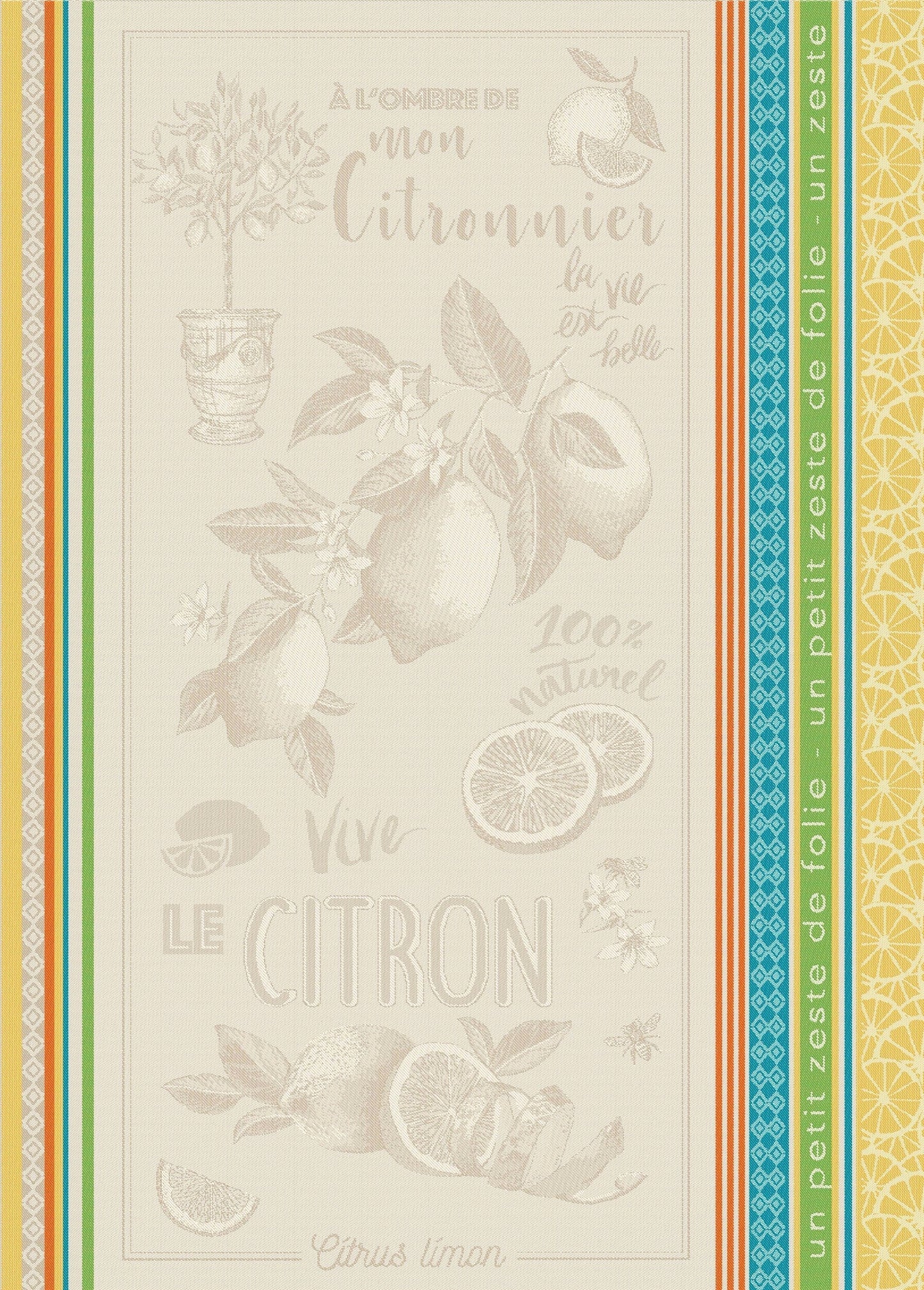 Lemon Zest Jacquard Tea Towel