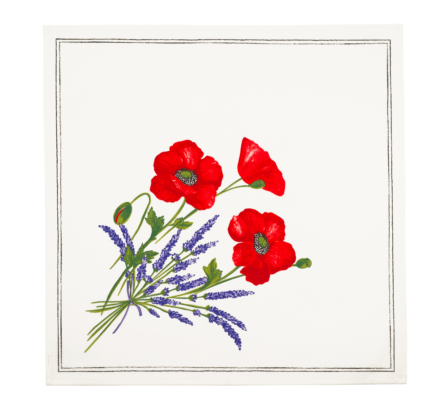 Poppy White Napkin (Set of 6)