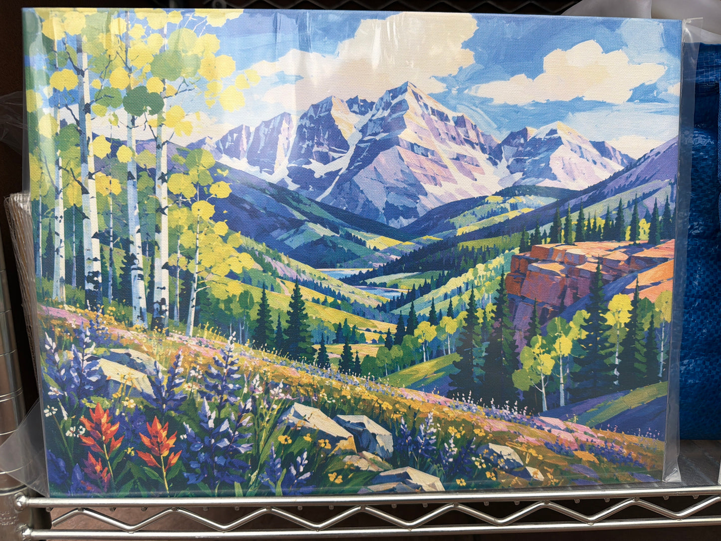 Giclee Print on 16x12 Canvas