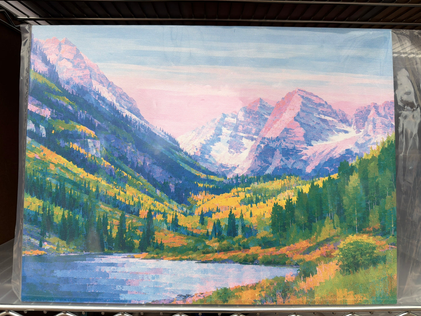 Giclee Print on 16x12 Canvas