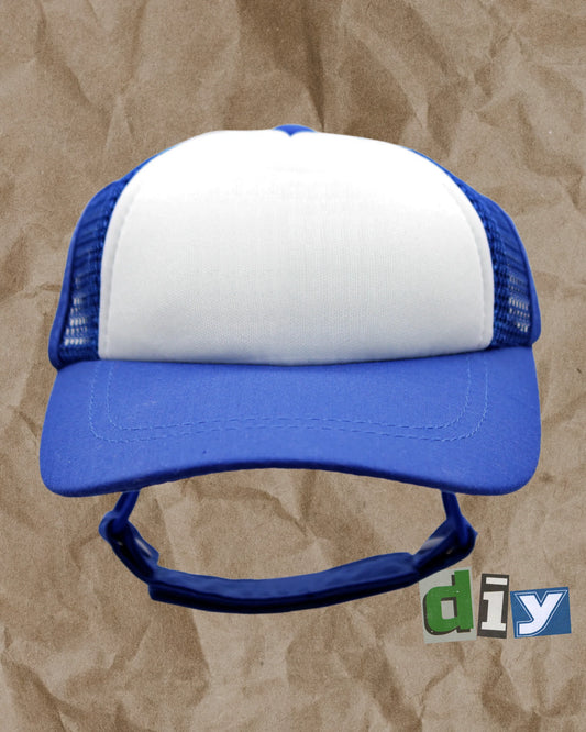 PupLid Blue & White Foam Trucker