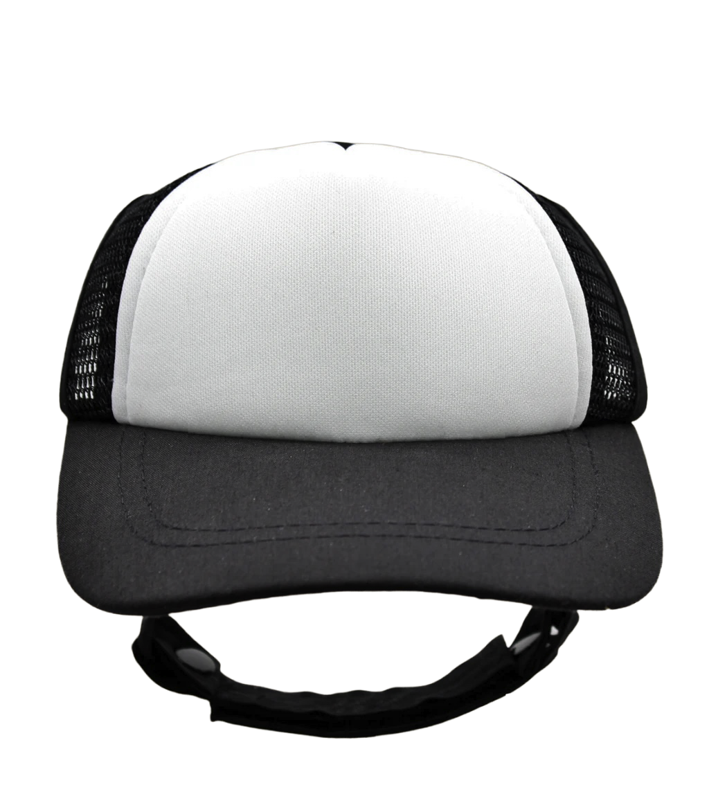 MAHA PUP Black & White Foam Trucker