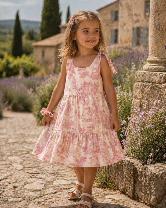 Dress Toile de Jouy Pink