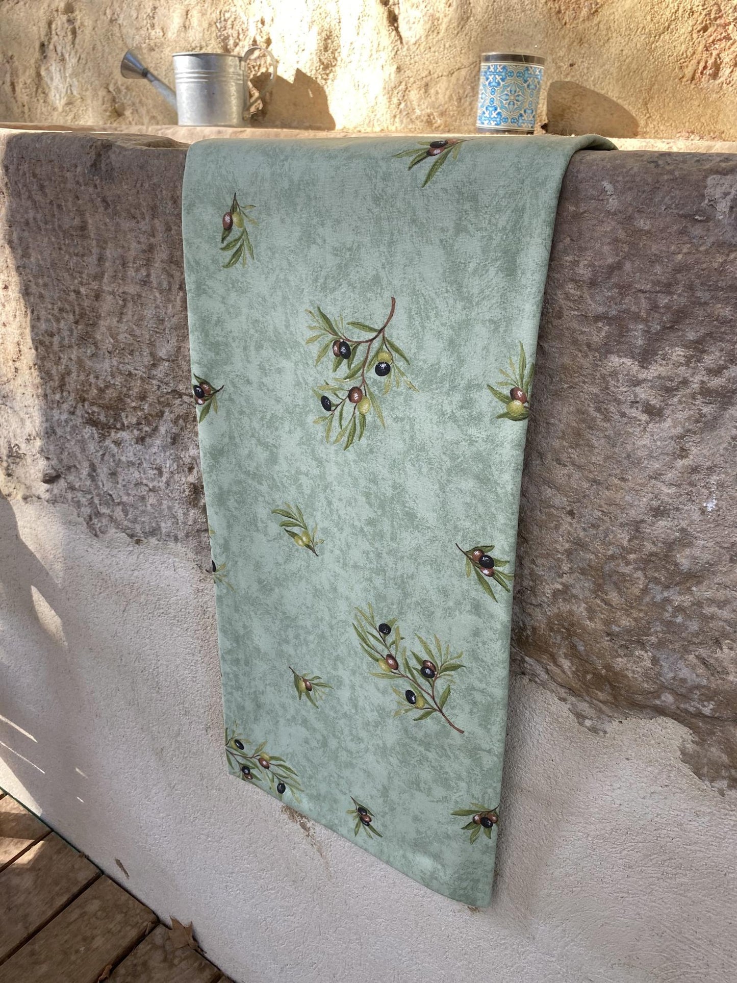 Olives Coated Tablecloth