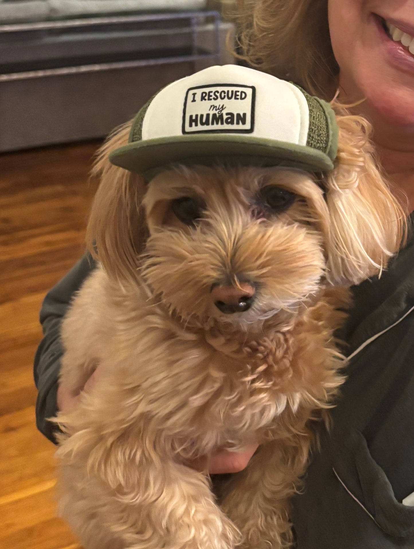 MAHA PUP Green & White Foam Trucker