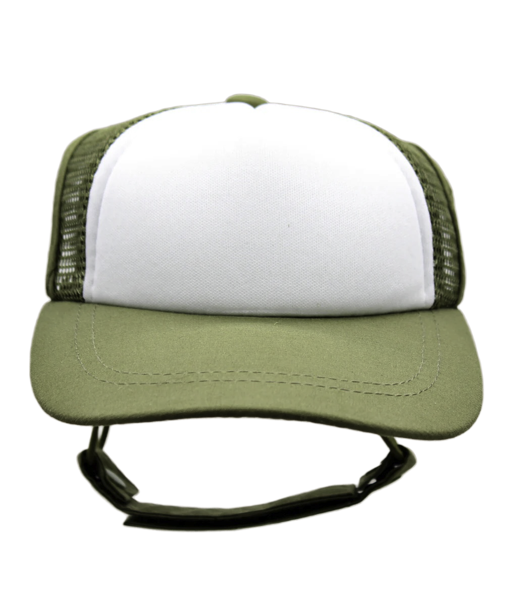 MAHA PUP Green & White Foam Trucker
