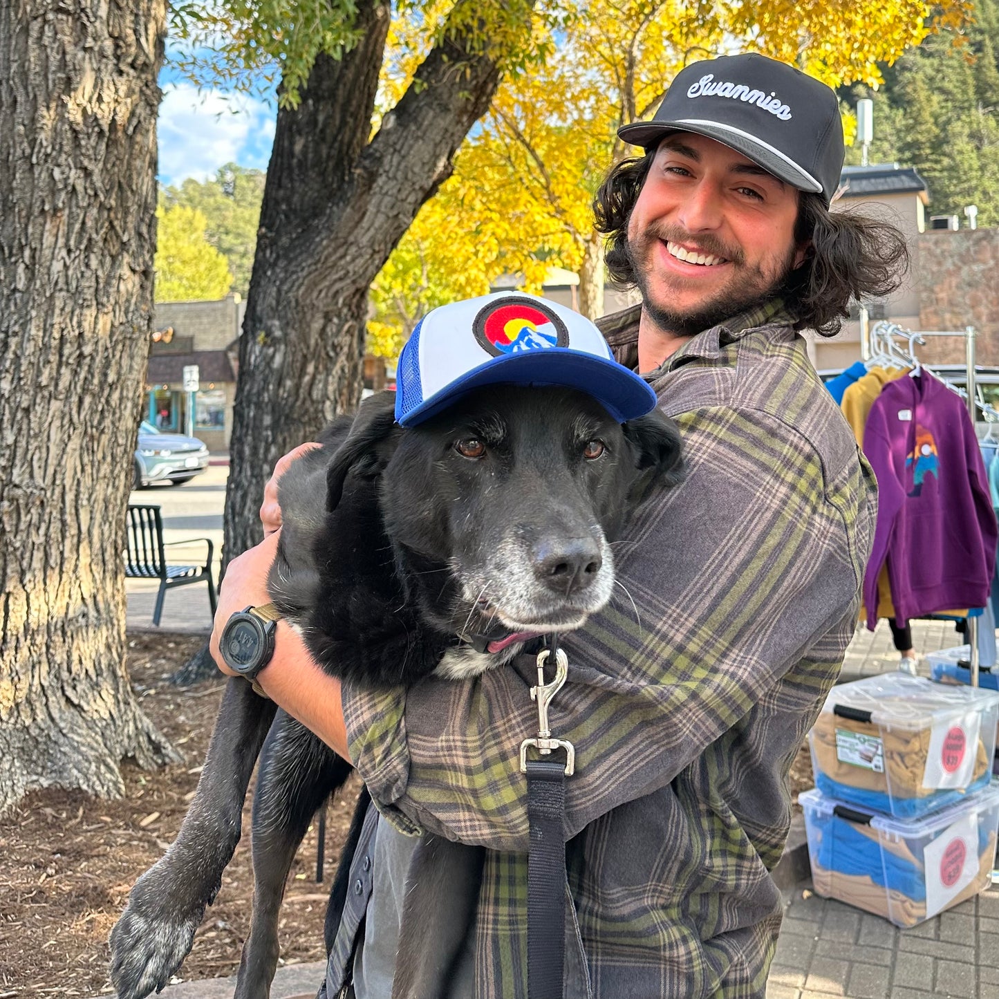 PupLid Blue & White Foam Trucker