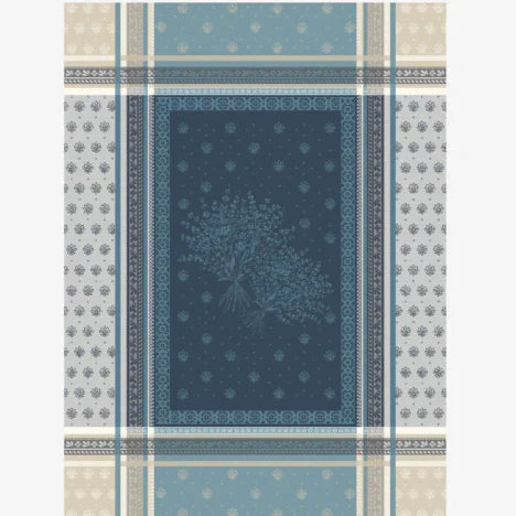 Lourmarin Lavender Blue Jacquard Tea Towel