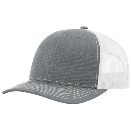 Richardson 112 XL Trucker Hat Grey White