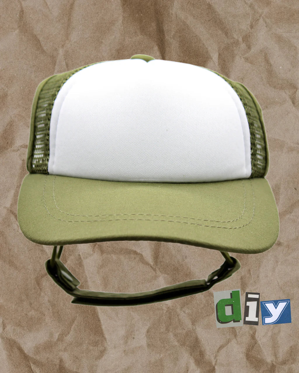 PupLid Green & White Foam Trucker