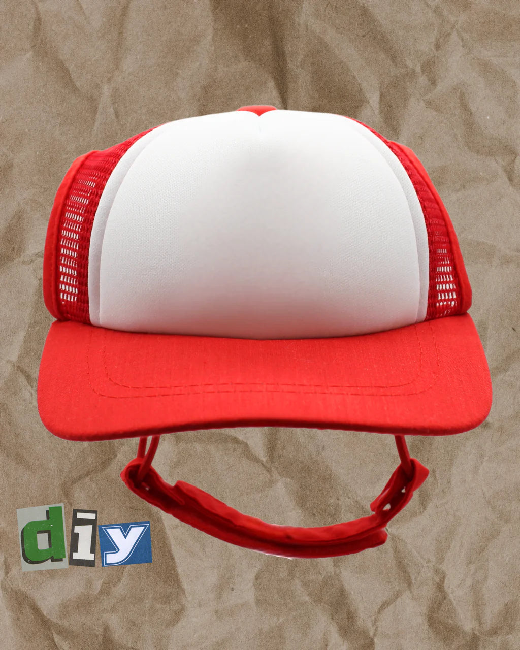 PupLid Red & White Foam Trucker