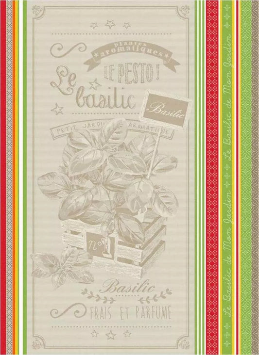 Basilic Jacquard Tea Towel