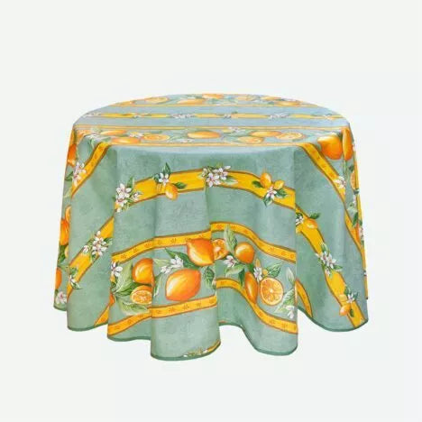 Coated tablecloth ROUND 60"