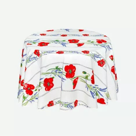 Coated tablecloth ROUND 60"