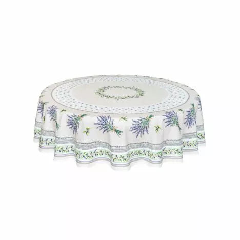 Coated tablecloth ROUND 70"