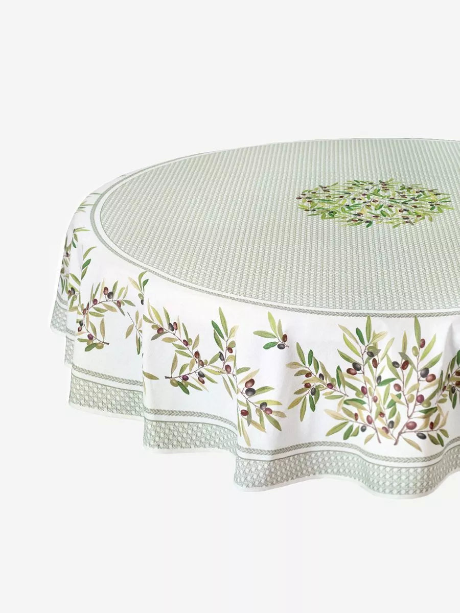 Coated tablecloth ROUND 70"