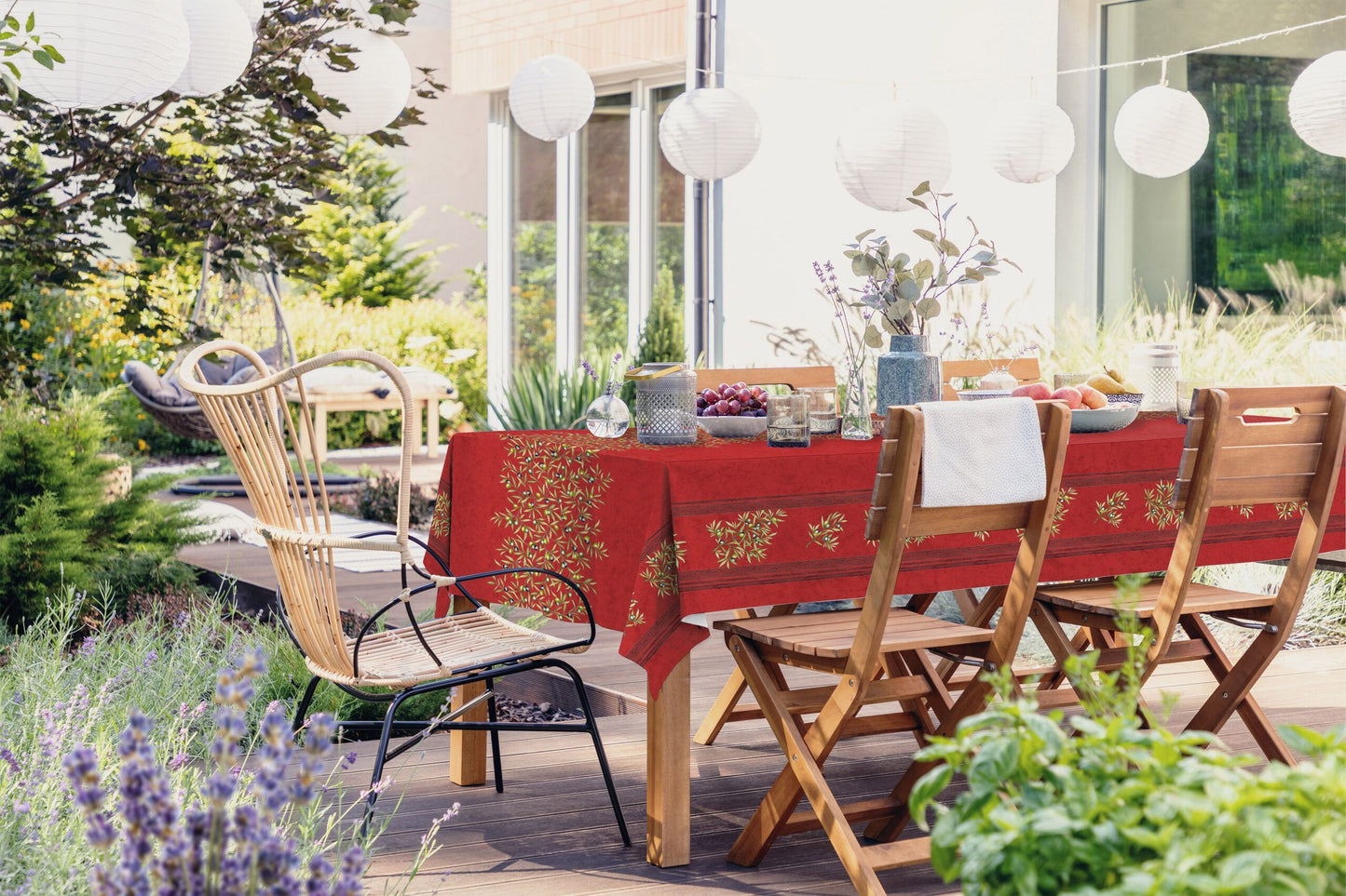 Olives Coated Tablecloth