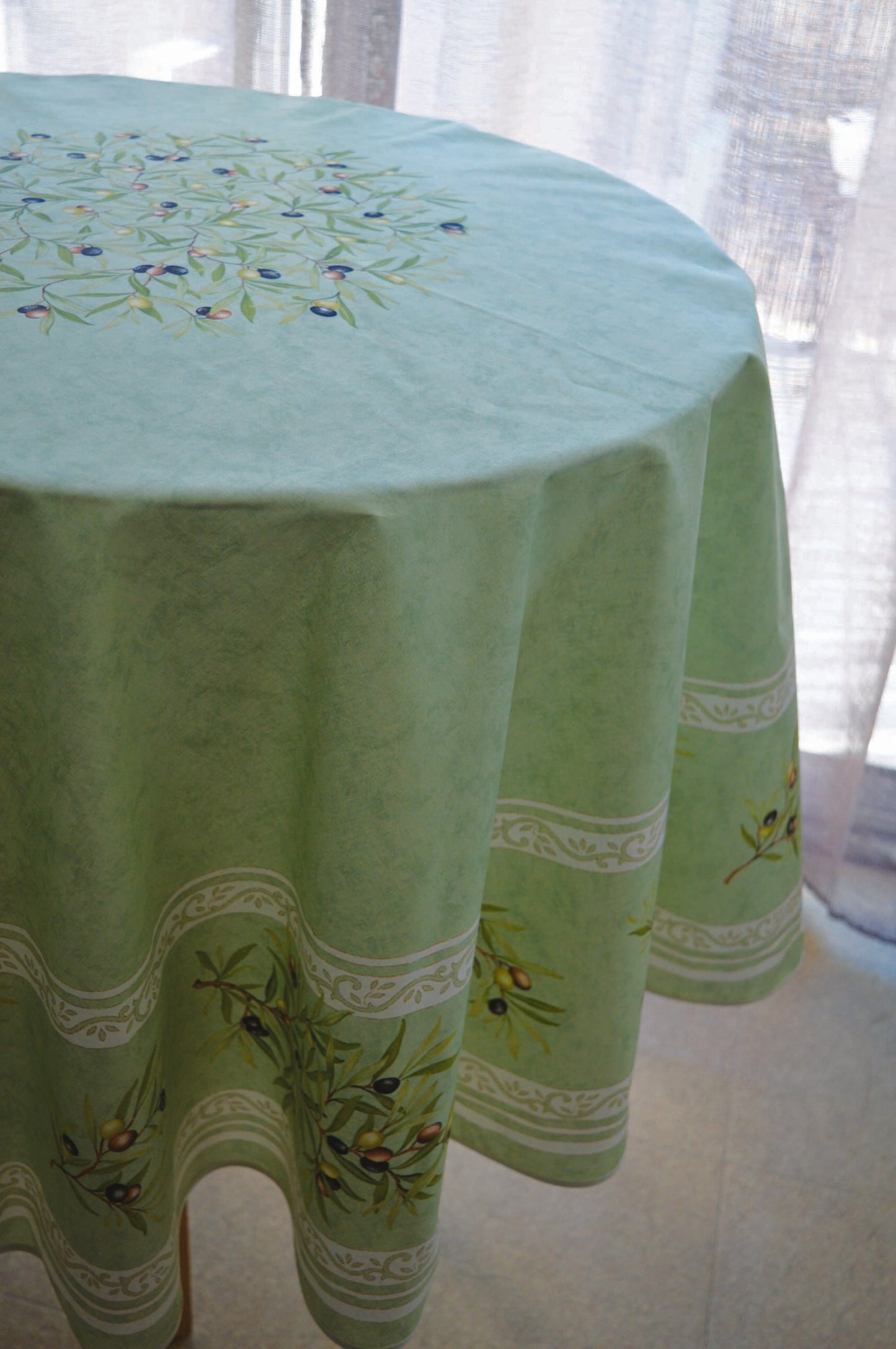 Olives Coated Tablecloth