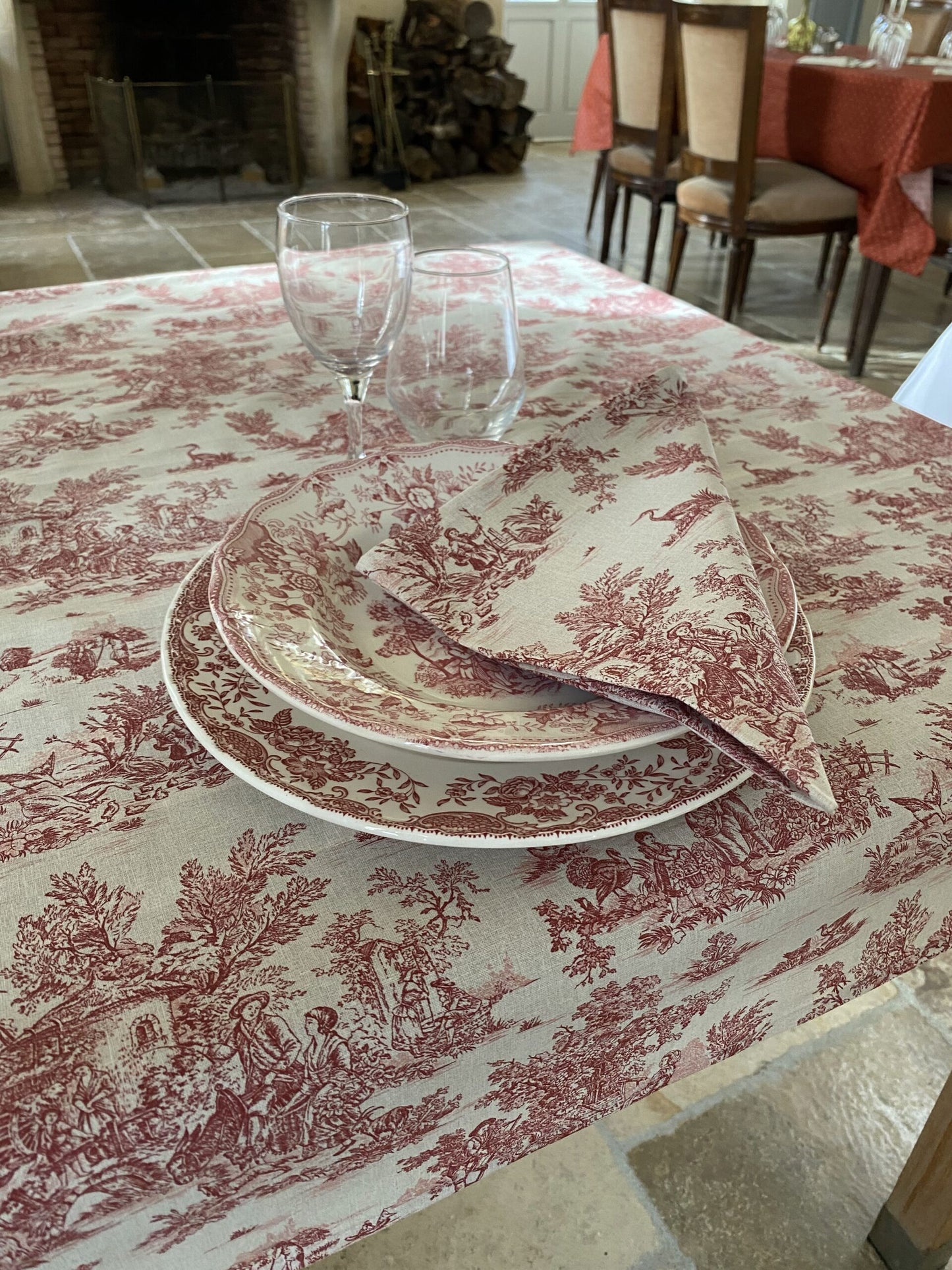 Mini Pastorale Coated Tablecloth