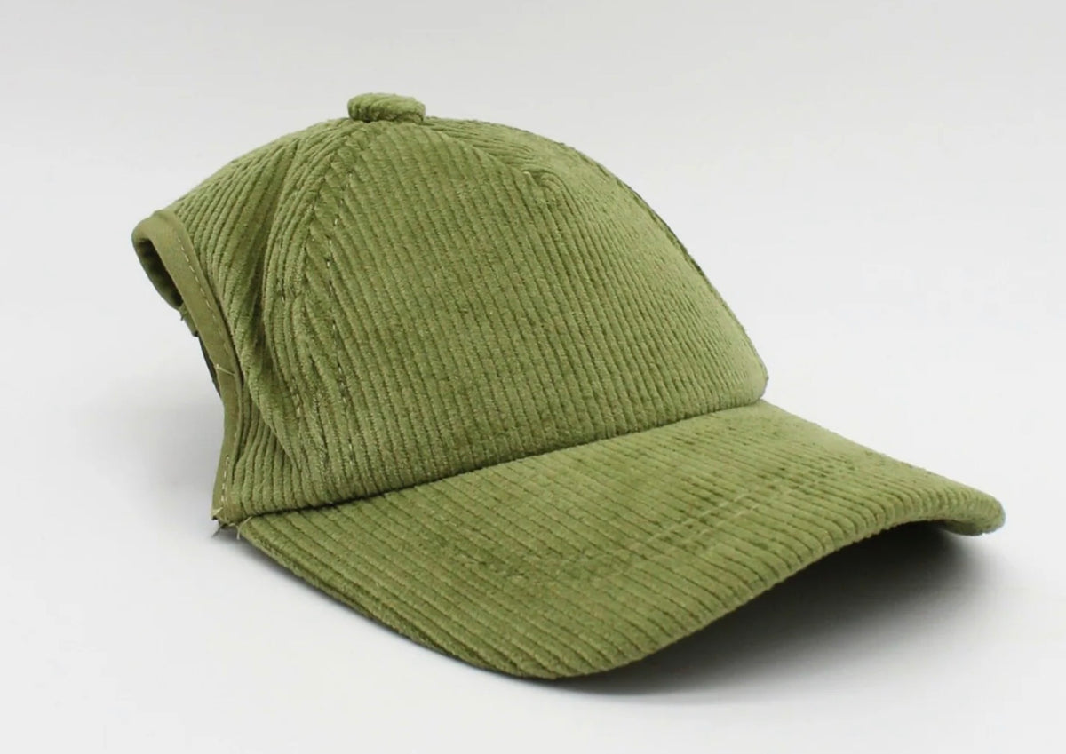 MAHA PUP Moss Corduroy Cap