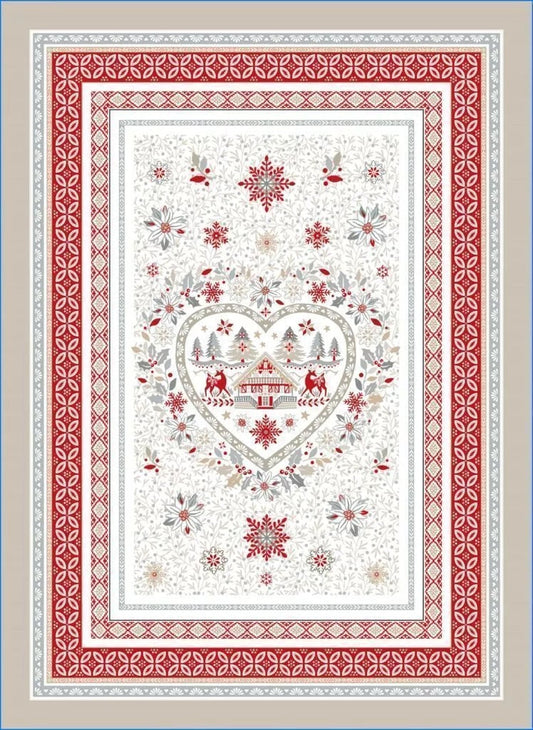 Cervin Snow Holiday Tea Towel