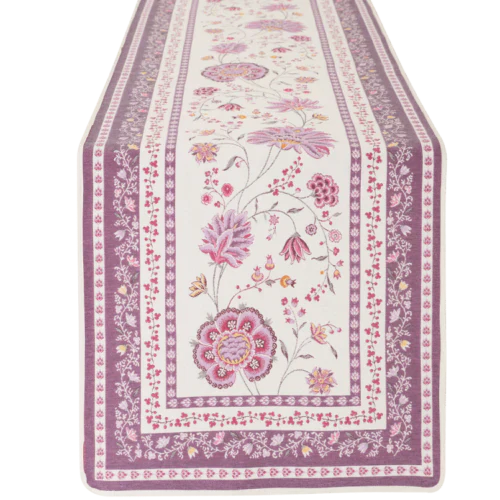 Montespan Lilac French Jacquard Table Runner