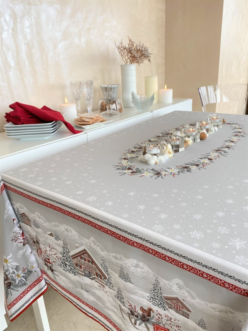 Megeve Coated Tablecloth