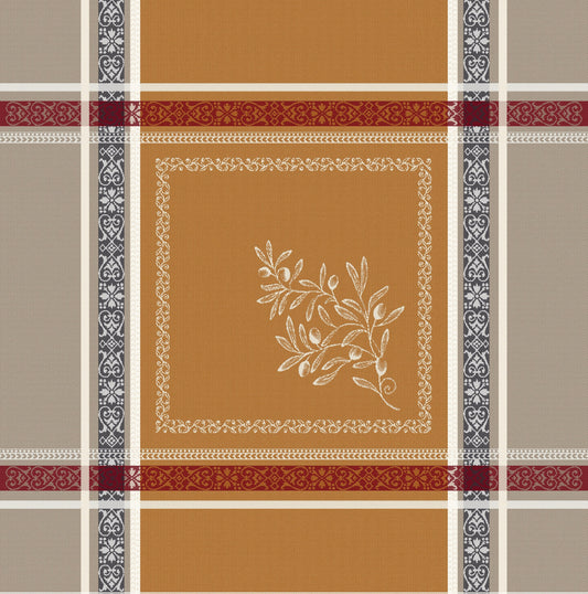 Olivia Cinnamon French Jacquard Napkins (Set of 4)