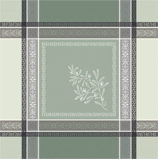 Olivia Green French Jacquard Napkins (Set of 4)