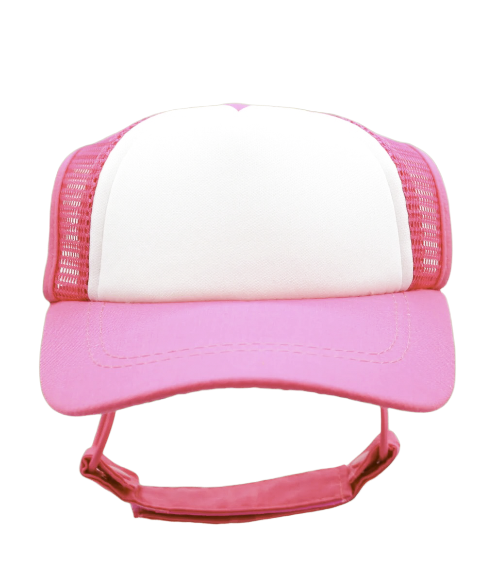 MAHA PUP Pink & White Foam Trucker