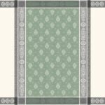 Vaucluse Ecru Vert Jacquard Tea Towel