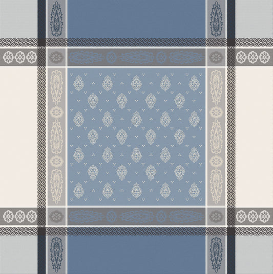 Vaucluse Écru Blue Yellow French Jacquard Napkins (Set of 4)