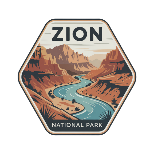 Zion National Park Leatherette Patch