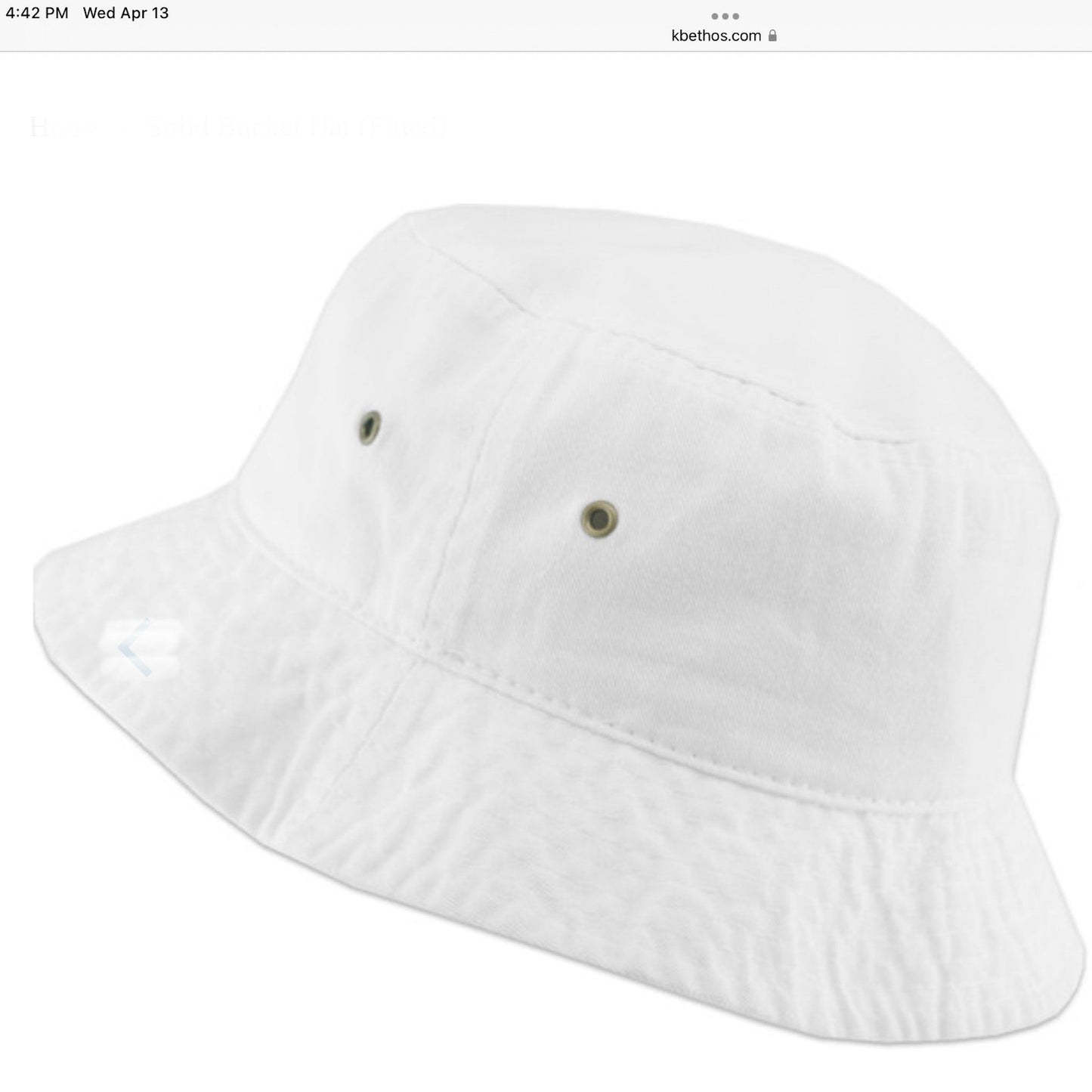 Bucket Hat (fitted)