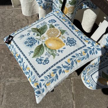 Citrus French Jacquard Pillow Cover