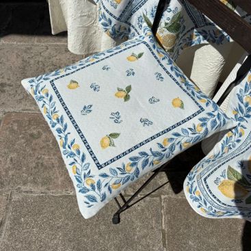 Citrus French Jacquard Pillow Cover