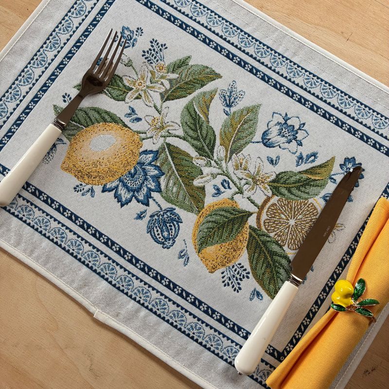 Citrus French Jacquard Placemat